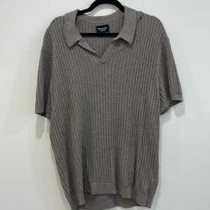 Abercrombie and Fitch Johnny collar knit polo